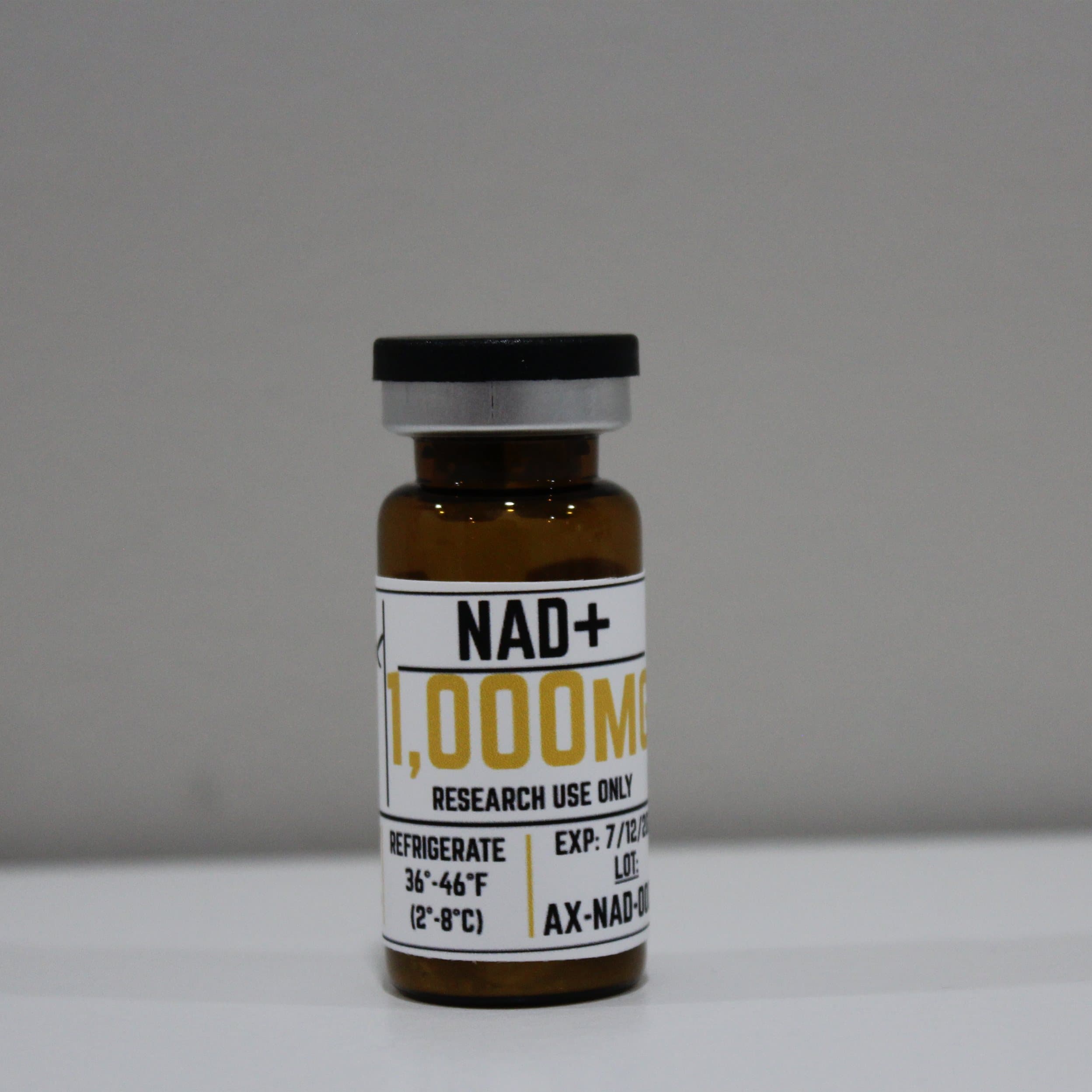 NAD+ 1000mg lyophilized research peptide, ≥99% (HPLC) purity, third-party COA verified — research use only